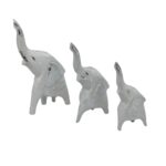 EFEFANTES SET 3 WHITE 20 25 30 CM B