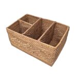 PORTACUBIERTOS RECT. RATTAN PLANO 20X30X15 CM - Imagen 5