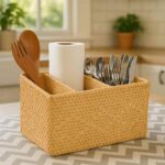 PORTACUBIERTOS RECT. RATTAN PLANO 20X30X15 CM - Imagen 2