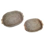 SET 2 BANDEJAS OVAL BLANCAS 28 35 CM - Imagen 2
