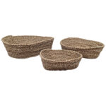 SET 3 BANDEJAS OVAL NAT. 17 22 27 CM - Imagen 3