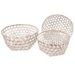 SET 3 PORTAMACETAS BAMBOO BL. 45 52 58CM