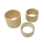 (50% 0FF) SET (3) ANILLOS PORTAVELAS BAMBOO