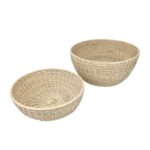 SET 2 BANDEJA BOWL RATTAN 20 27CM