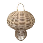 LAMPARA RATTAN HONGO 40 X 30 CM