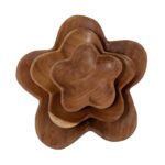 SET 3 BANDEJAS MADERA STAR 10 15 20CM