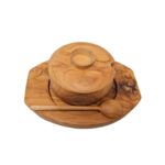 MINI BOWL MAADERA DECO CON PLATO 17CM