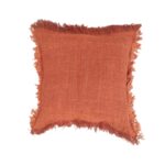 CUBIERTA ALMOHADON OCRE TEJIDA 50CM