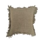 CUBIERTA ALMOHADON VERDE TEJIDA 50CM