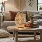 FAROL BAMBOO C VIDRIO 31CM (6) - Imagen 2