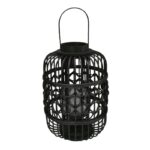 FAROL BAMBOO C VIDRIO NEGRO 33.5CM (6)