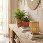 CANDELABRO BAMBOO C VIDRIO 20CM (8) - Imagen 2