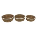 SET 3  BANDEJAS ROUND BLANCAS 25 23 21CM (6)