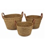 SET 3 CESTOS GRASS CUERO 26 30 34CM (4)