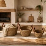SET 3 CESTOS GRASS CUERO 20 24 28CM (2) - Imagen 2