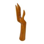 EXHIBIDOR ANILLOS MADERA NAT 30CM - Imagen 2