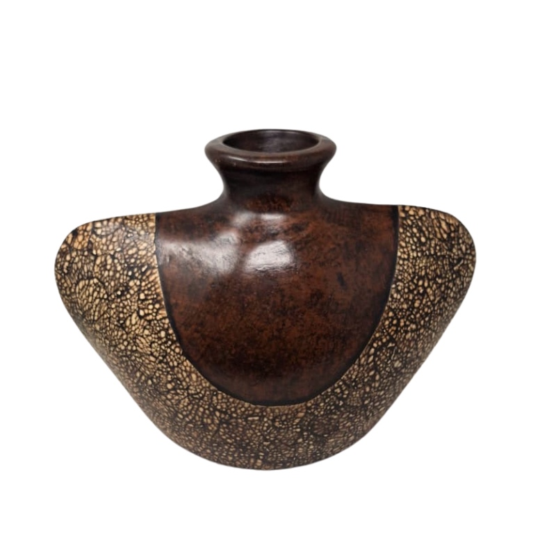 JARRON ANCHO C HUEVO 32X43CM