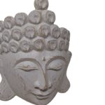 MASCARA BUDHA WHITE STAND 30CM - Imagen 2