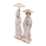 SET 2 MUJERES DECO BALI 33CM - Imagen 2