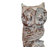BUHO STAND 30CM BROWN WASH - Imagen 2