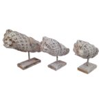SET 3 DECO STAND CARACOLES ROUND 22 26 30CM