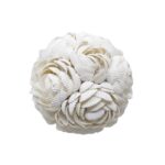 ESFERA CARACOL BLANCA  8 CM (B)