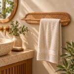PORTA TOALLERO NAT. RATTAN 12X60 CM - Imagen 2