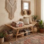 BANQUITO LARGO RATTAN 45X45X120 CM - Imagen 2