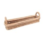 BANDEJA HUEVERA RATTAN 35X8X6 CM