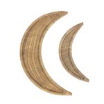 (40% OFF) SET 2 DECO PARED MOON 55 45CM