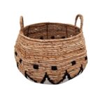 CANASTO LIBI BCO NEGRO NAT.  33X36 CM