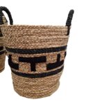 SET 2 CESTO LAUNDRY TOROTO NEGRO 36 40 CM - Imagen 2