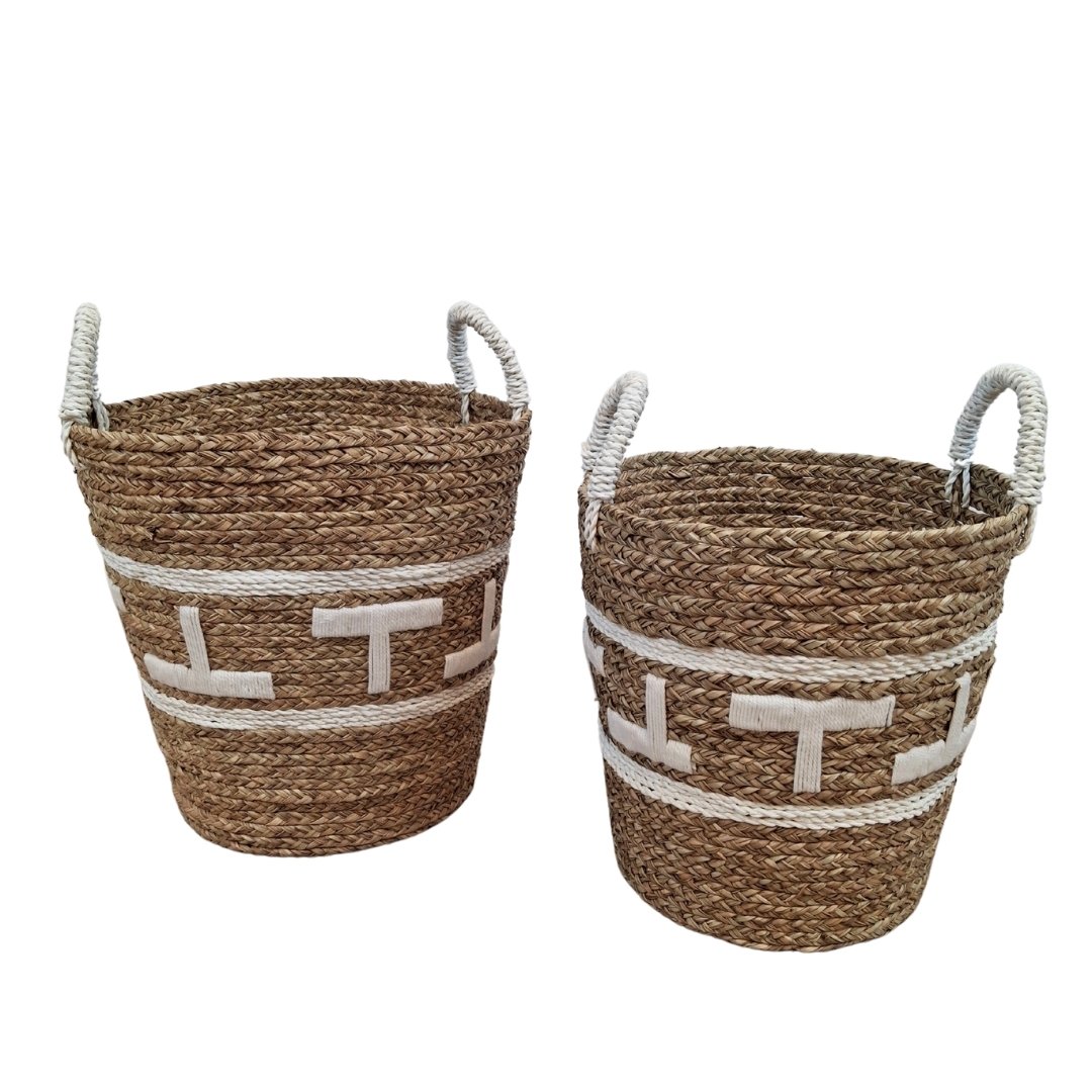 JEM277 SET 2 CESTO LAUNDRY TOROTO BCO. 36 40 CM - Imagen 1