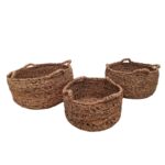 SET CESTO LAUNDRY 4 MANIJAS NAT. 40 50 60 CM
