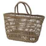 SET 3 BOLSO TRENZ. NAT. 40CM MANIJA LARGA - Imagen 2