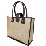 BOLSO PANDAN NAT NEGRO 38X30 CM - Imagen 2