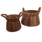 SET 2 CESTOS POTS TEJIDOS 26 38CM
