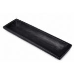 BANDEJA MADERA 56X12X4CM NEGRA (24)