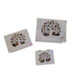 SET 3 CAJITAS DECO ARBOL 15 19 24CM WHITE