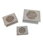 SET 3 DECO CAJITAS TALLA  15 19 24CM WHITE