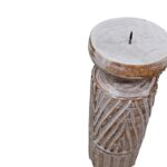 SET 3 CANDELABRO MAD. ROUND 20 25 30CM - Imagen 3