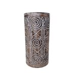 POT FLORERO MADERA 25CM TALLA