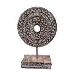 DECO ROUND STAND MANDALA 25CM