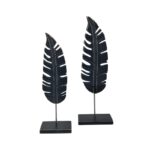 (20% OFF) SET (2) HOJA PLATANO NEGRA 32 36CM