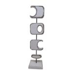 DECO STAND ABSTRACTO BLANCO 42CM