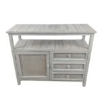 CABINET ESTANTE MADERA BAMBOO 35X80X100 CM