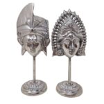 SET 2 FIGURA STAND INDO ALUMINIO 18CM
