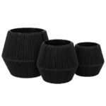 SET 3 PORTAMACETAS 18.5 20.5 25.5 CM NEGRO (4)