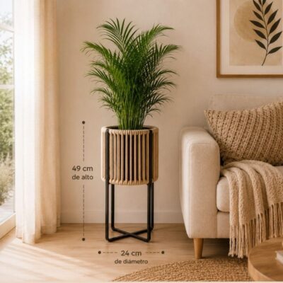 PORTAMACETAS PATAS 49CM BEIGE (4) - Imagen 4