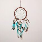 ATRAPASUEÑOS DECO TURQUESA 22CM